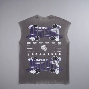 DARC SPORT X NARUTO (AKATSUKI) Premium MUSCLE Tee SIZE MEDIUM WOLF GRAY